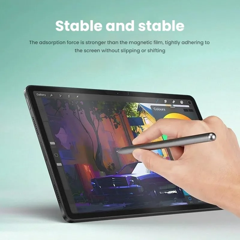 محافظ صفحه نمایش تبلت Gruattreay سازگار با شیائومی پد 7 پرو/شیائومی پد 7، [قابل جابجایی و شستشو] جذب خودکار، بدون آسیب رساندن به نوک قلم، فیلم طرح کاغذ