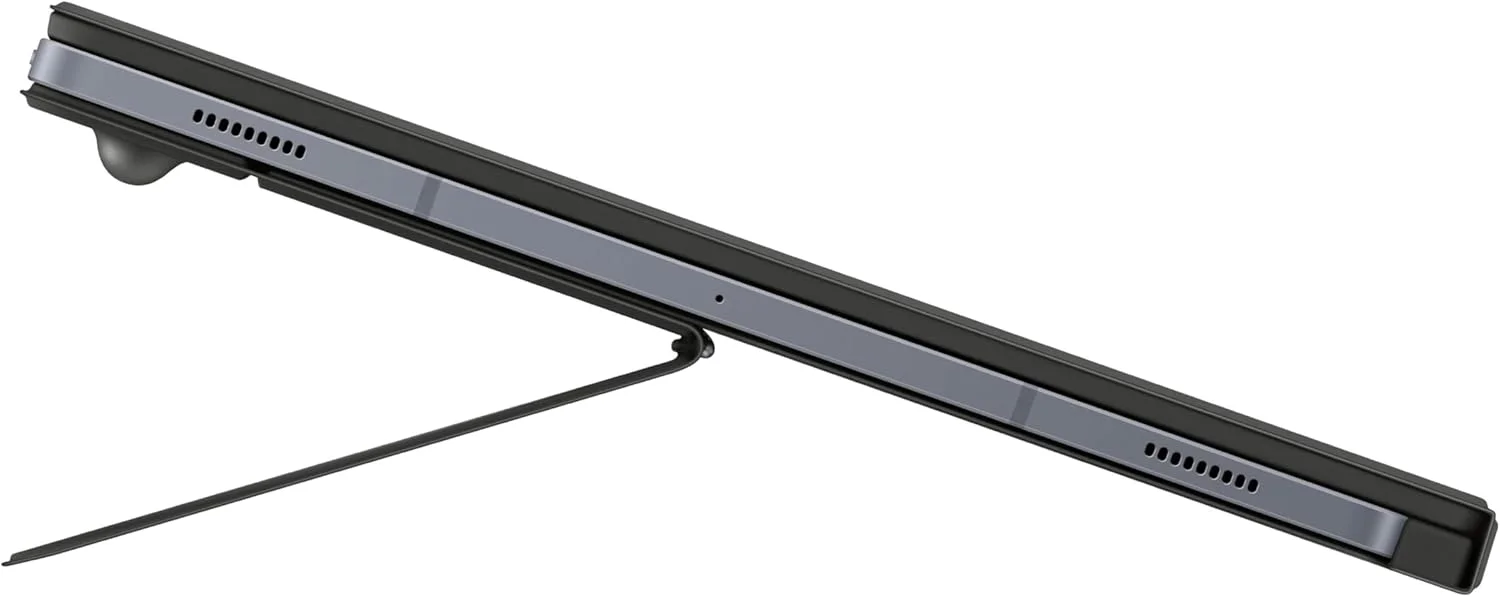 کیبورد بوک کاور سامسونگ گلکسی تب S10+ با کلید هوش مصنوعی، پلتفرم جداشدنی، تجربه ای مشابه کامپیوتر، زوایای دید قابل تنظیم، اشتراک گذاری بی سیم کیبورد، نسخه ایالات متحده، مشکی