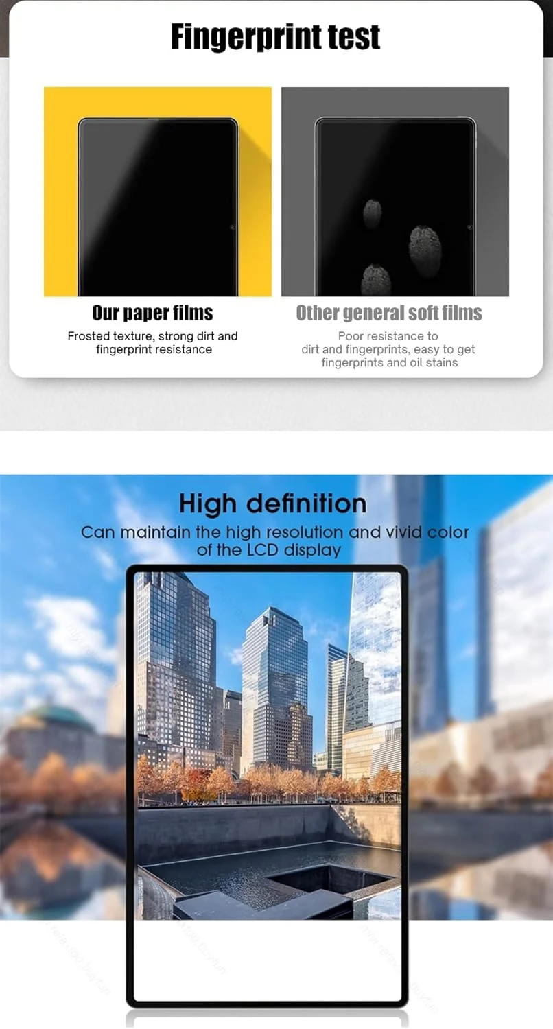 محافظ صفحه نمایش انعطاف پذیر با ساختار کاغذی Snailcanfly بسته 2 عددی برای شیائومی پد 7 / شیائومی پد 7 پرو 11.2 اینچ، فیلم هیدروژل مات نرم PET TPU محافظ صفحه نمایش تبلت ضد اثر انگشت و ضد انفجار محافظ صفحه نمایش انعطاف پذیر با ساختار کاغذی Snailcanfly بسته 2 عددی برای شیائومی پد 7 / شیائومی پد 7 پرو 11.2 اینچ، فیلم هیدروژل مات نرم PET TPU محافظ صفحه نمایش تبلت ضد اثر انگشت و ضد انفجار