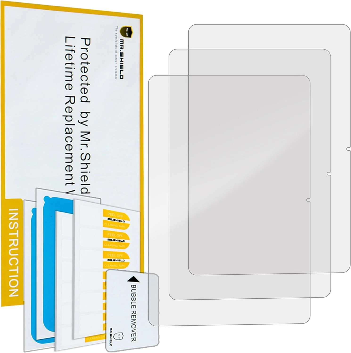 محافظ صفحه نمایش Mr.Shield برای تبلت شیائومی پد 6 / شیائومی پد 6 پرو 11 اینچی [ضد انعکاس] [3 عدد] محافظ صفحه نمایش بدون حباب (جنس PET)