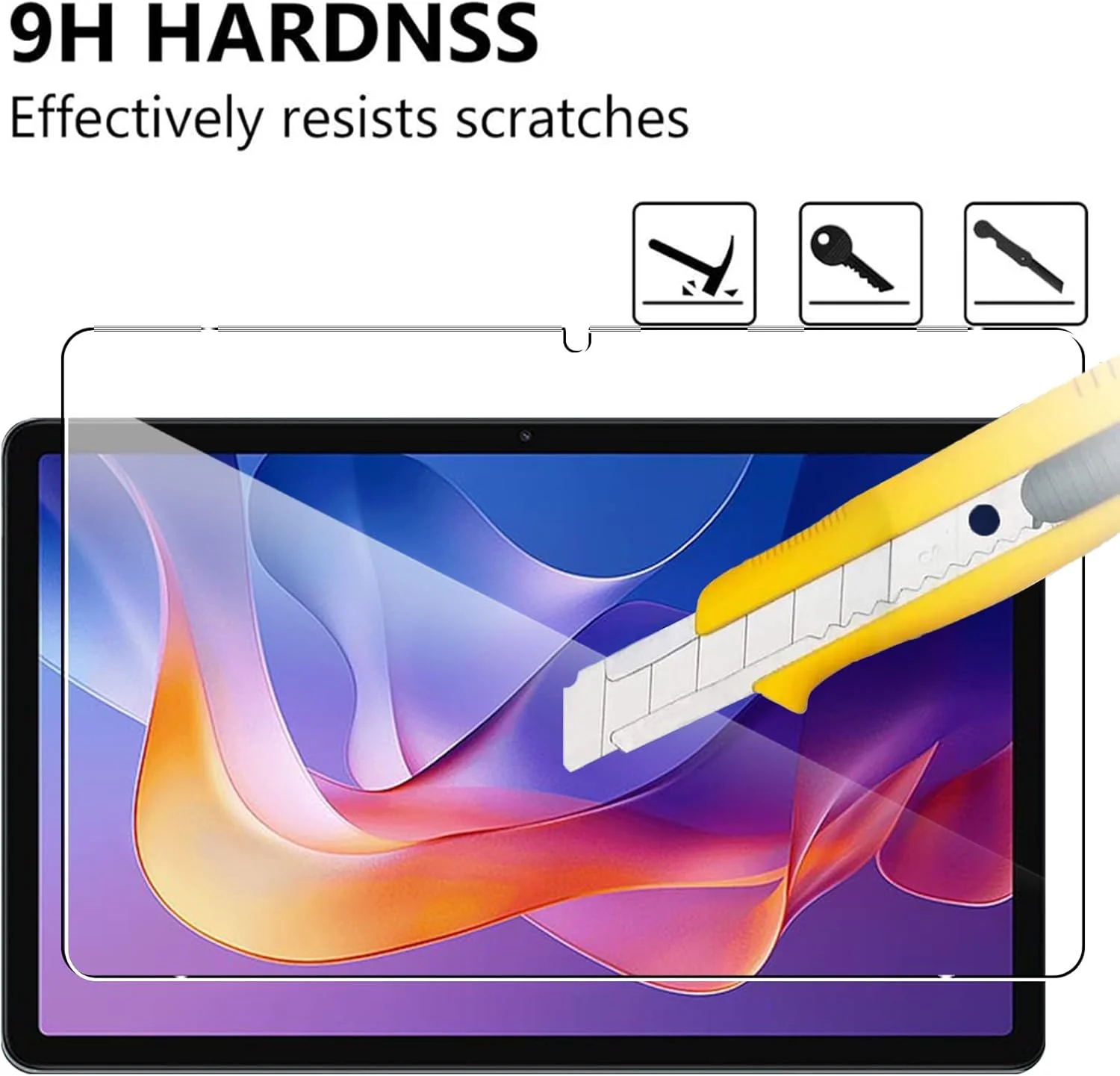 محافظ صفحه نمایش KUSINHOKA برای شیائومی Redmi Pad 2 11 اینچ، بسته 2 عددی، سختی 9H [ضد خش] ضد اثر انگشت، شیشه محافظ حرارت دیده، HD [حساسیت بالا] محافظ صفحه نمایش برای Redmi Pad 2