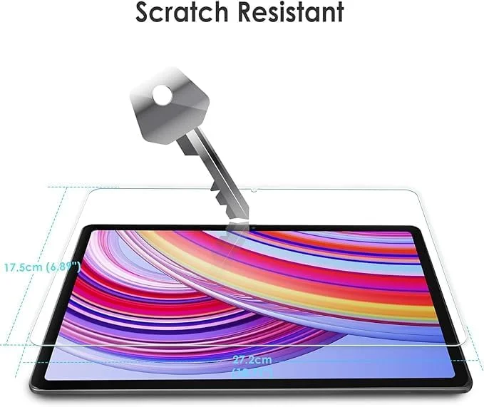 محافظ صفحه نمایش Gruattreay (2 عددی) سازگار با تبلت شیائومی Redmi Pad M7 11 اینچی 2025، شیشه حرارت دیده، ضد خش، بدون حباب، شفافیت بالا