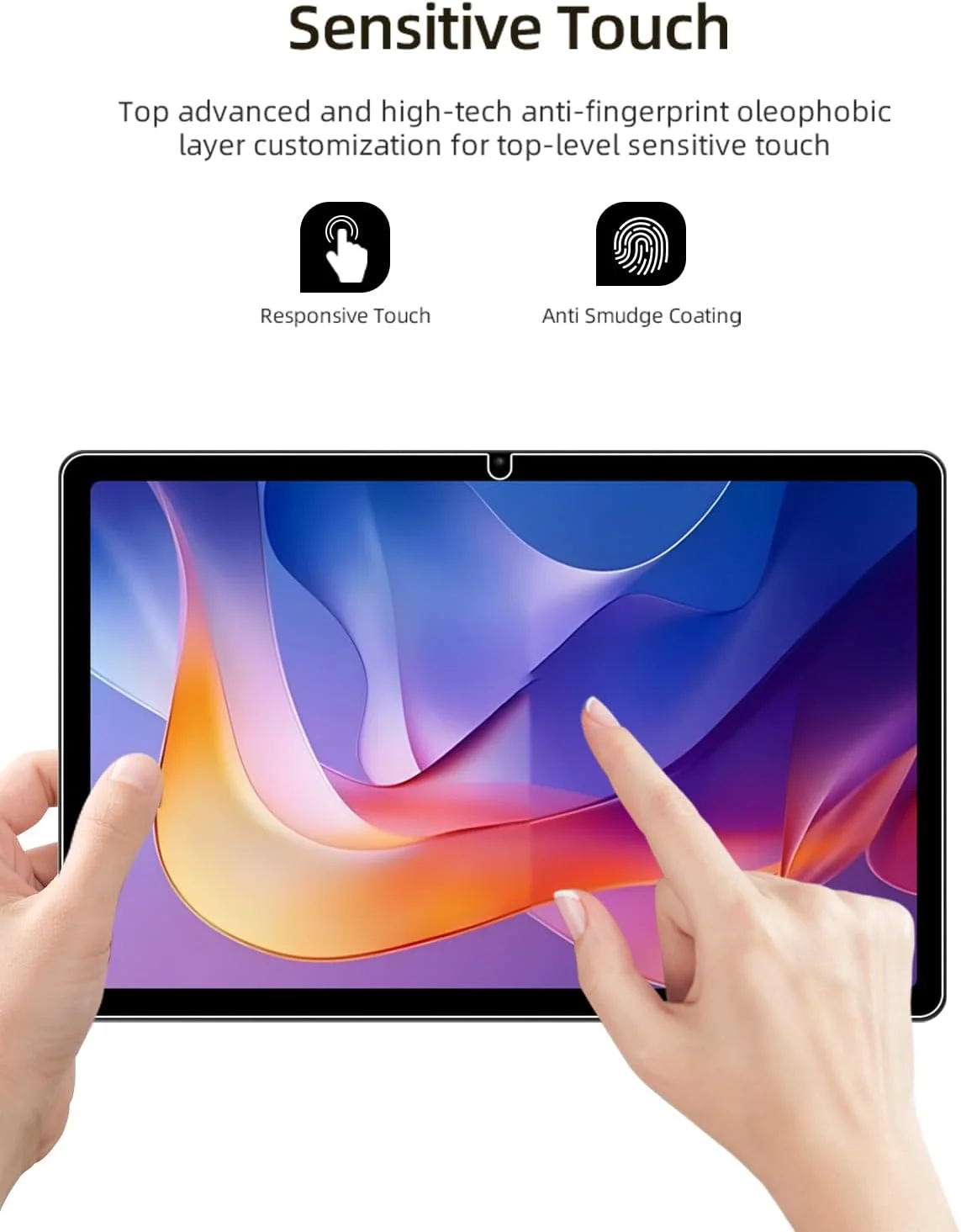 محافظ صفحه نمایش WUNIAK برای تبلت شیائومی Redmi Pad 2 2025 با صفحه نمایش 11 اینچی، فیلم شیشه ای مقاوم در برابر خراش HD برای محافظت از Redmi Pad 2 در برابر افتادن، حساس به لمس، ضد اثر انگشت، 2 عدد.