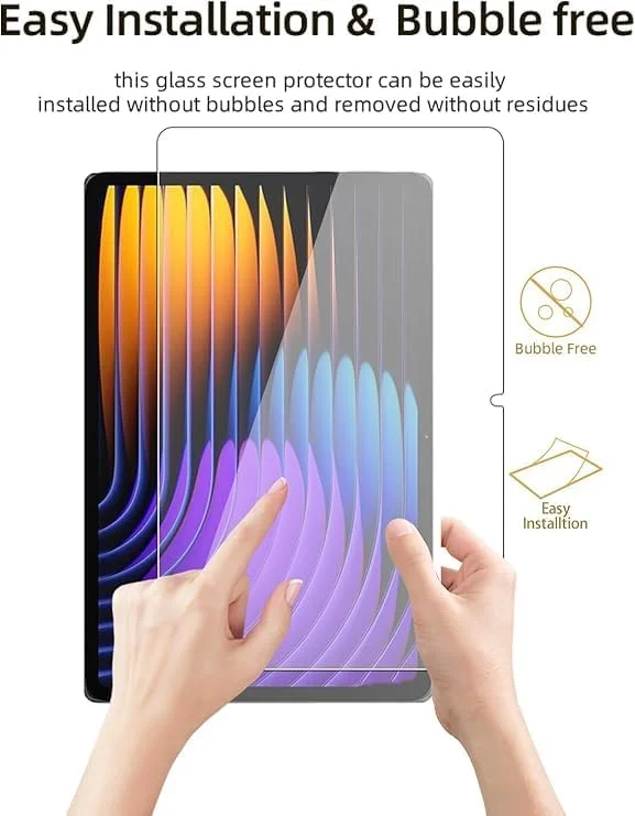 محافظ صفحه نمایش شیشه ای مقاوم در برابر خش و ضد ضربه Gruattreay سازگار با تبلت 14 اینچی Xiaomi Mi Pad 7 Ultra (2025) - بسته 2 عددی