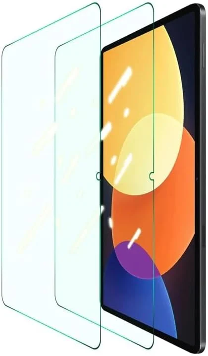 محافظ صفحه نمایش شیشه ای حرارت دیده 2.5 بعدی DUX DUCIS طراحی شده برای شیائومی پد 5 پرو 12.4 اینچ (2022)، فیلم شیشه ای حرارت دیده تمام صفحه تبلت 0.33 میلی متر ضد انفجار - شفاف (2 عددی)