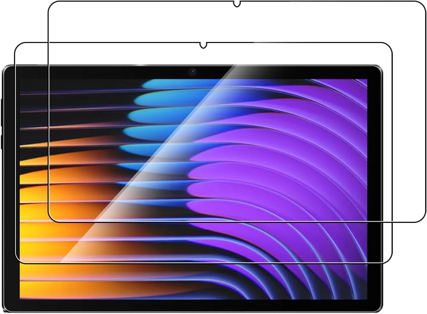 محافظ صفحه نمایش شیشه ای تمپرد Toergy برای تبلت شیائومی پد 7S Pro 12.5 اینچی - شفافیت بالا، مقاوم در برابر خراش، ضد اثر انگشت (بسته 2 عددی)