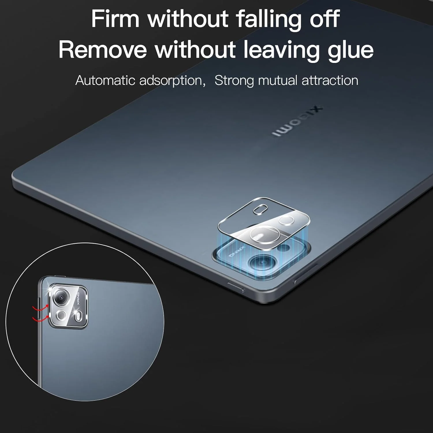 محافظ صفحه نمایش تبلت شیائومی پد 7S Pro 12.5 اینچی Anoowkoa، بسته 2 عددی + محافظ لنز دوربین پد 7S Pro، شیشه حرارت دیده، سختی 9H، بدون حباب، وضوح بالا، نصب آسان