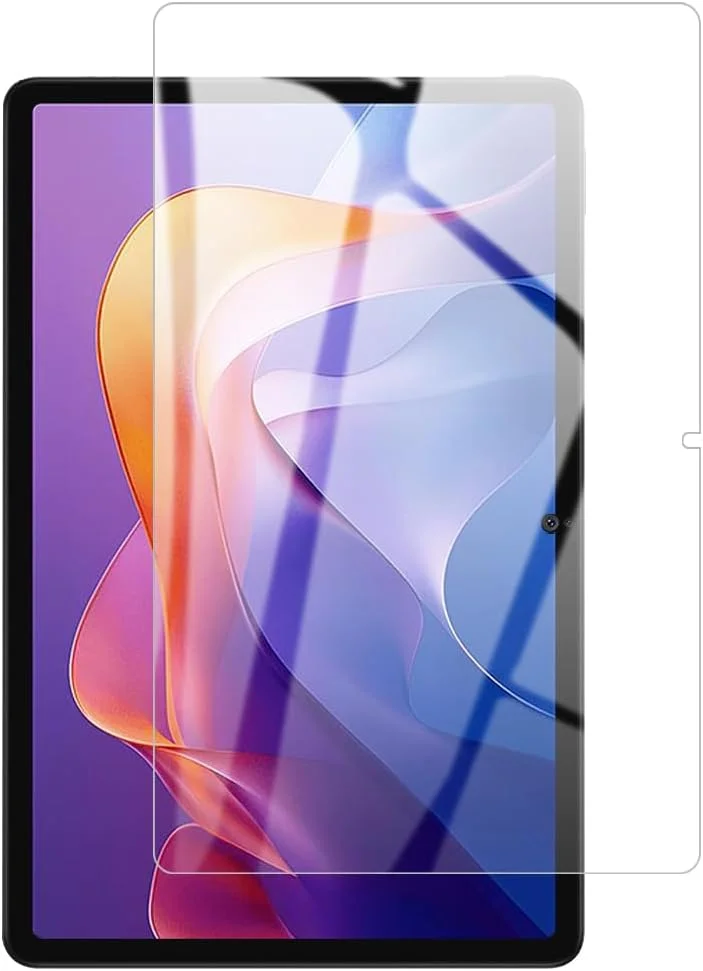 محافظ صفحه نمایش FiiMoo سازگار با شیائومی Redmi Pad 2، محافظ صفحه نمایش شیشه ای تمپر شده برای شیائومی Redmi Pad 2، فیلم محافظ تمپر شده با سختی 9H، بدون حباب/HD/ضد اثر انگشت