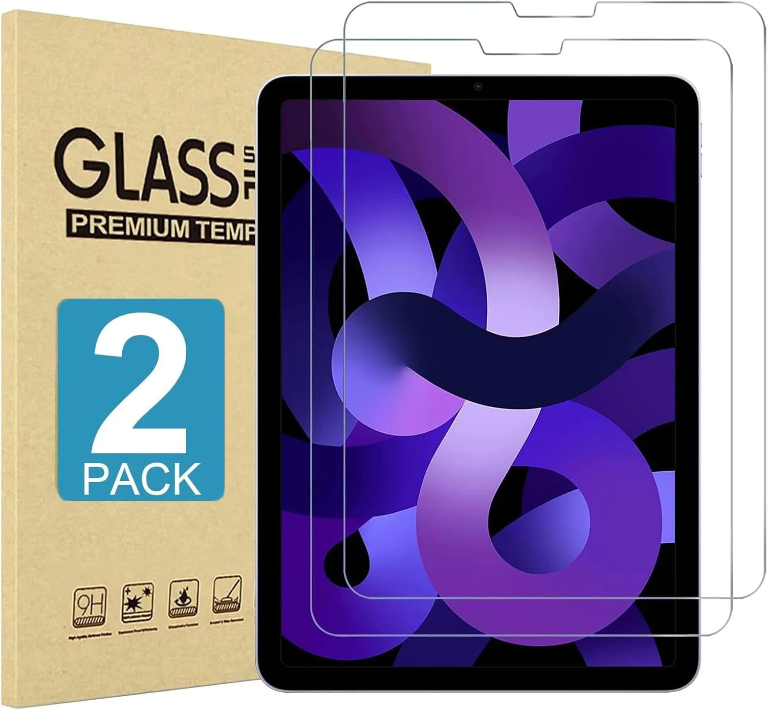 محافظ صفحه نمایش BLCshine بسته 2 عددی برای شیائومی پد 7 11.2 اینچ 2024، فیلم شیشه ای سخت با وضوح HD و سختی 9H، ضد خش، لبه های منحنی 2.5D، حساس به لمس