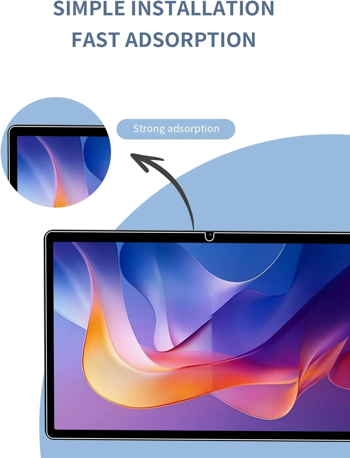 محافظ صفحه نمایش Gruattreay سازگار با تبلت شیائومی Redmi Pad 2 11 اینچ 2025، [2 عدد] فیلم ضد خش شیشه ای حرارت دیده، سختی 9H، بدون حباب، شیشه ای حرارت دیده شفاف HD