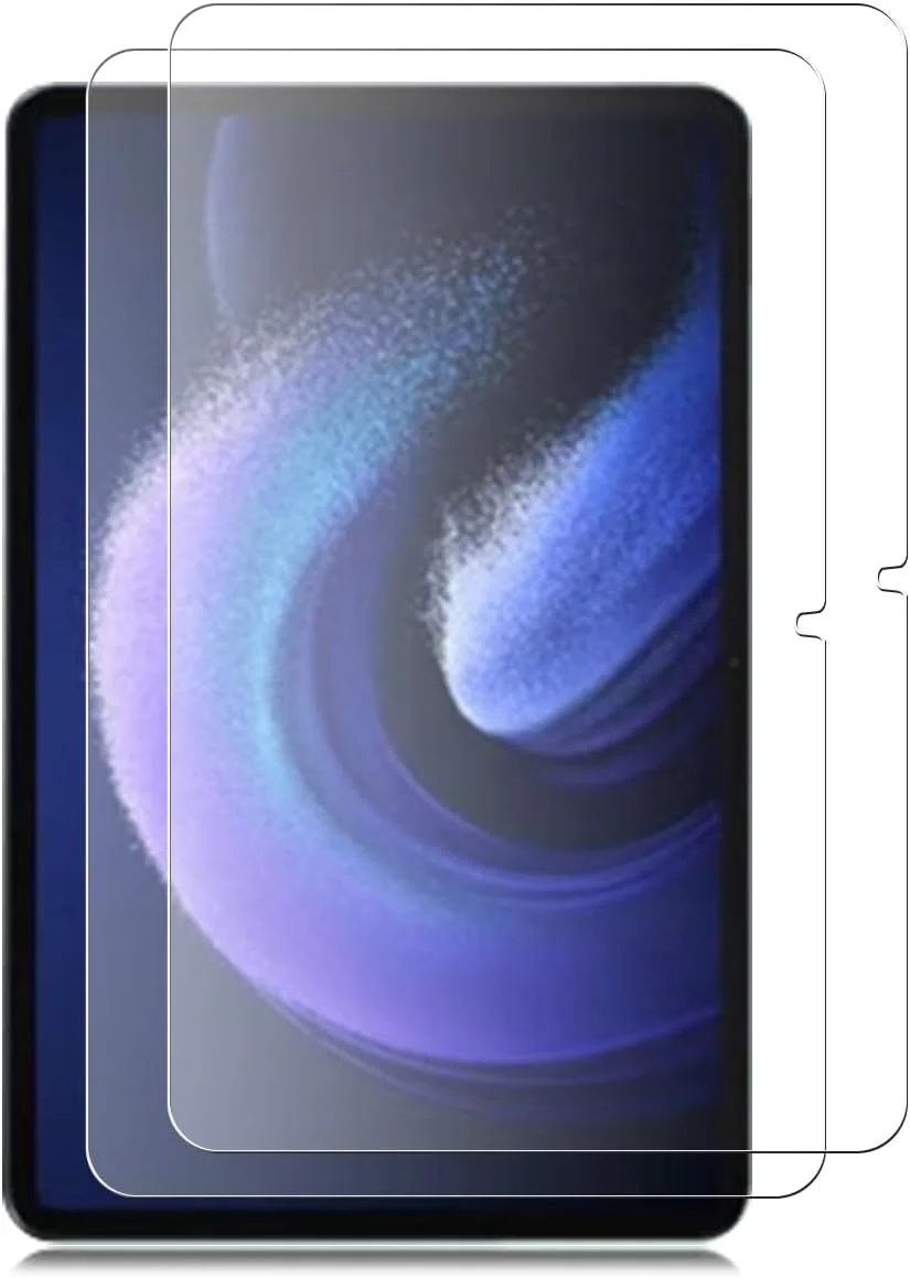 محافظ صفحه نمایش شیشه ای تمپرد Gelaasso، دو عدد، مناسب برای شیائومی پد 7/7 پرو 11.2 اینچ، فیلم شیشه ای تمپرد شفاف، سختی 9H، فیلم محافظ شیشه ای برای شیائومی پد 7/7 پرو 11.2