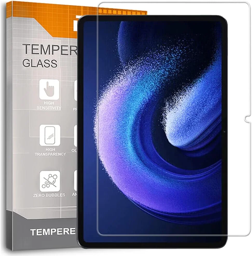 محافظ صفحه نمایش شیشه ای تمپرد REY برای XIAOMI PAD 6 11" - XIAOMI PAD 6 PRO 11"، محافظ صفحه نمایش، محافظ صفحه نمایش سختی 9H+، ضد خش و ضد اثر انگشت