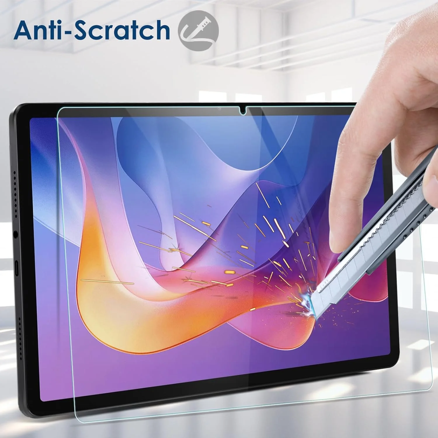 بسته 2 عددی محافظ صفحه نمایش Bighan سازگار با تبلت شیائومی Redmi Pad 2 11 اینچ، فیلم شیشه ای محافظ با سختی 9H، ضد خش، کیفیت HD