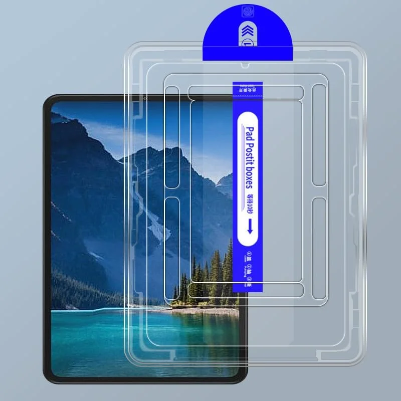 محافظ صفحه نمایش شیشه ای شفاف Kepuch سازگار با شیائومی پد 5 11.0 اینچ، به همراه ابزار تراز خودکار