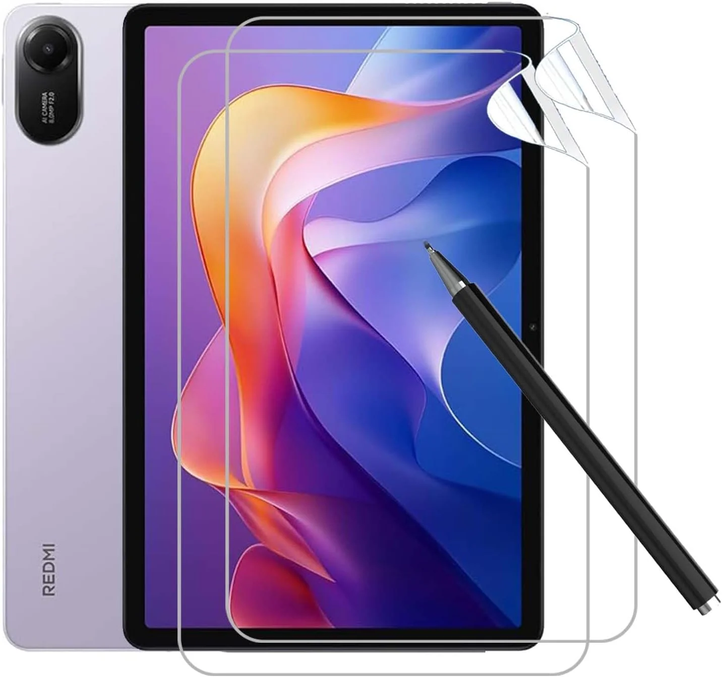 محافظ صفحه نمایش کاغذی تبلت Lukione سازگار با شیائومی Redmi Pad 2 11 اینچی [نسخه 11 اینچی 2025]، حس کاغذ، طراحی و نوشتن نرم، ضد خش، بدون حباب (11 اینچ) (2 عدد)