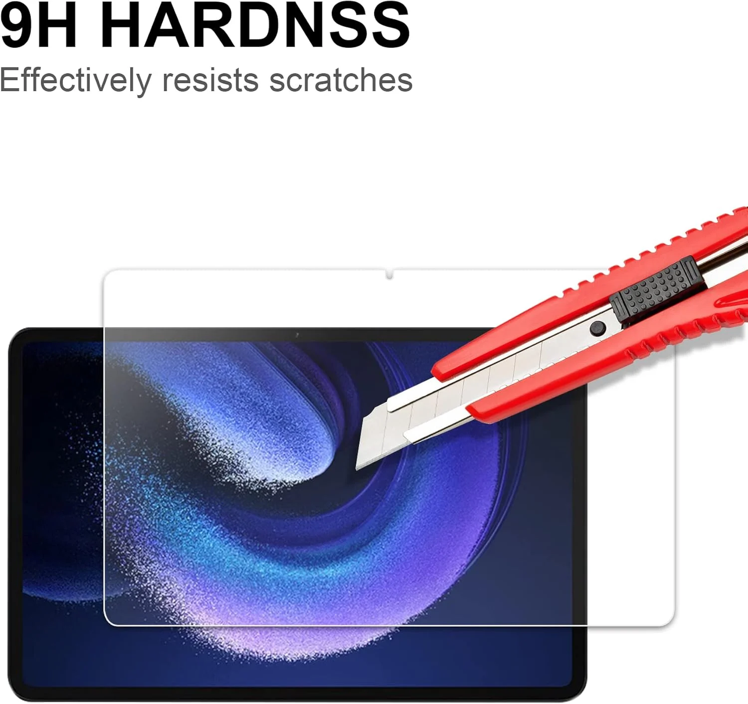 محافظ صفحه نمایش شیشه ای 2 در 1 تبلت 11 اینچی شیائومی پد 6، محافظ صفحه نمایش شیشه حرارت دیده، سختی 9H / بدون حباب / پاسخ دهی بالا برای شیائومی پد 6