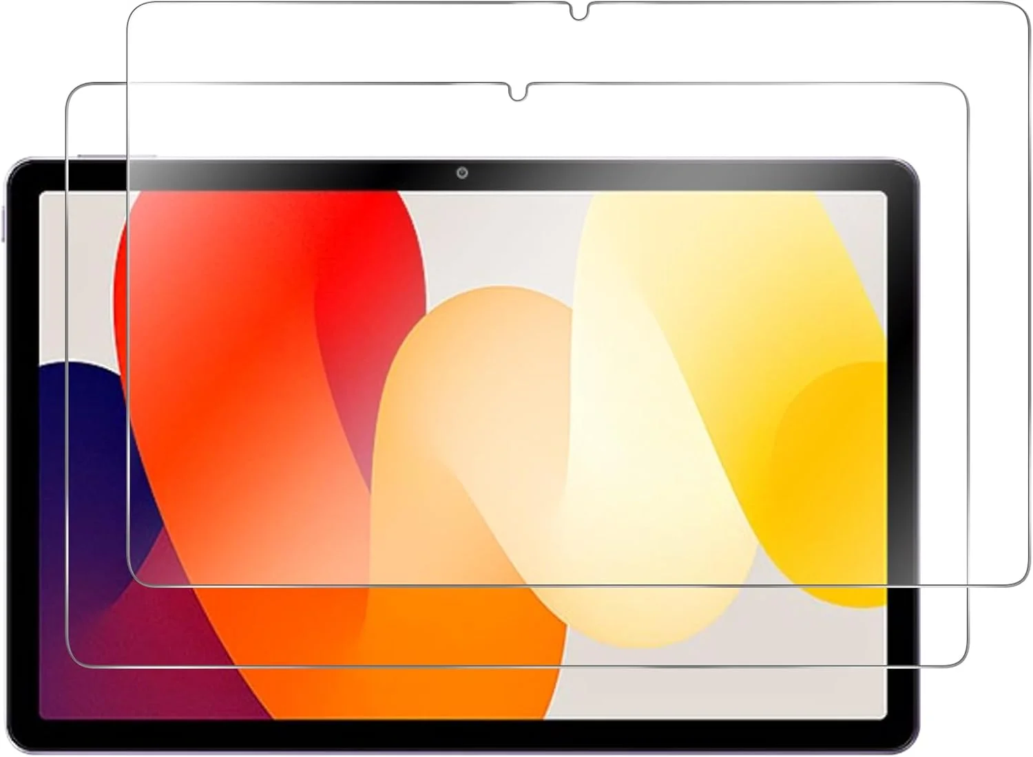 محافظ صفحه نمایش XunyLyee برای تبلت شیائومی Redmi Pad SE 11 اینچی، فیلم 2023، محافظ صفحه نمایش شیشه ای سخت شده، بسته 2 عددی