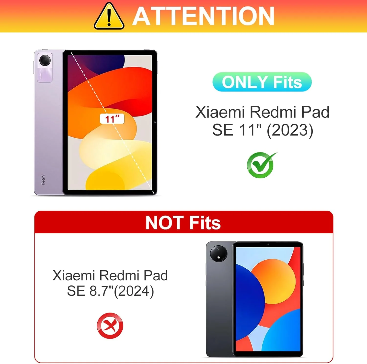 محافظ صفحه نمایش XunyLyee برای تبلت شیائومی Redmi Pad SE 11 اینچی، فیلم 2023، محافظ صفحه نمایش شیشه ای سخت شده، بسته 2 عددی