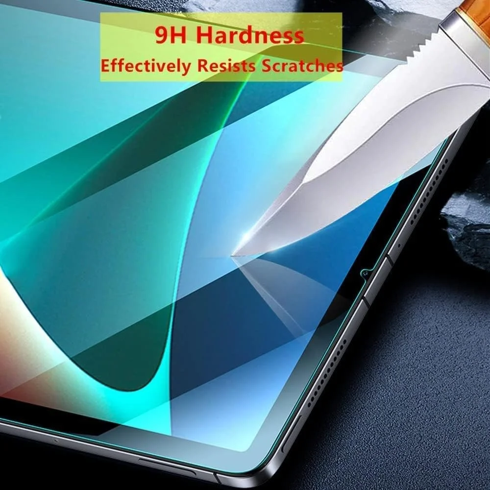 محافظ صفحه نمایش شیشه ای Muzz بسته 2 عددی برای شیائومی پد 5 / MI Pad 5 Pro 11 اینچ 2021، محافظ صفحه نمایش شیشه حرارت دیده برای شیائومی می پد 5 / شیائومی پد 5 پرو 5G 11 اینچ نسخه 2021 - شفاف