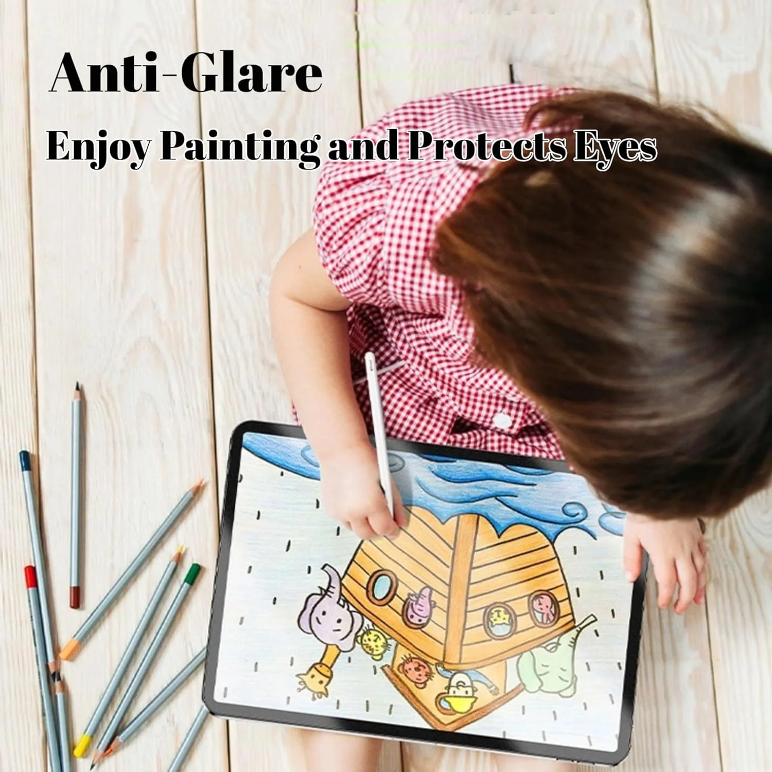 محافظ صفحه نمایش کاغذی NESLIN بسته 2 عددی سازگار با شیائومی Redmi Pad SE 11 اینچ 2023 ضد تابش نور، محافظ صفحه نمایش PET مات کاغذی برای طراحی، نوشتن، ضد اثر انگشت برای Redmi Pad SE