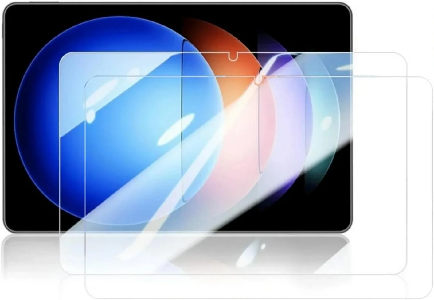 محافظ صفحه نمایش تبلت شیاومی پد 6S پرو 12.4 اینچ 2024، بسته 2 عددی، فیلم محافظ شیشه حرارت دیده