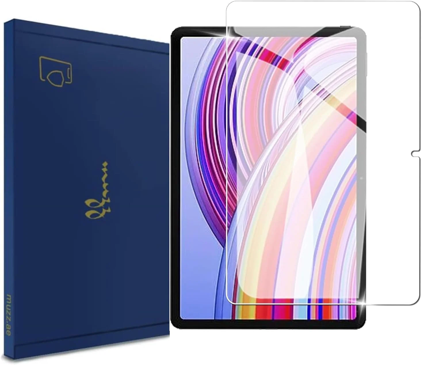 محافظ صفحه نمایش 12.1 اینچی Muzz Xiaomi Redmi Pad Pro/Poco Pad، سختی 9H، یک عدد