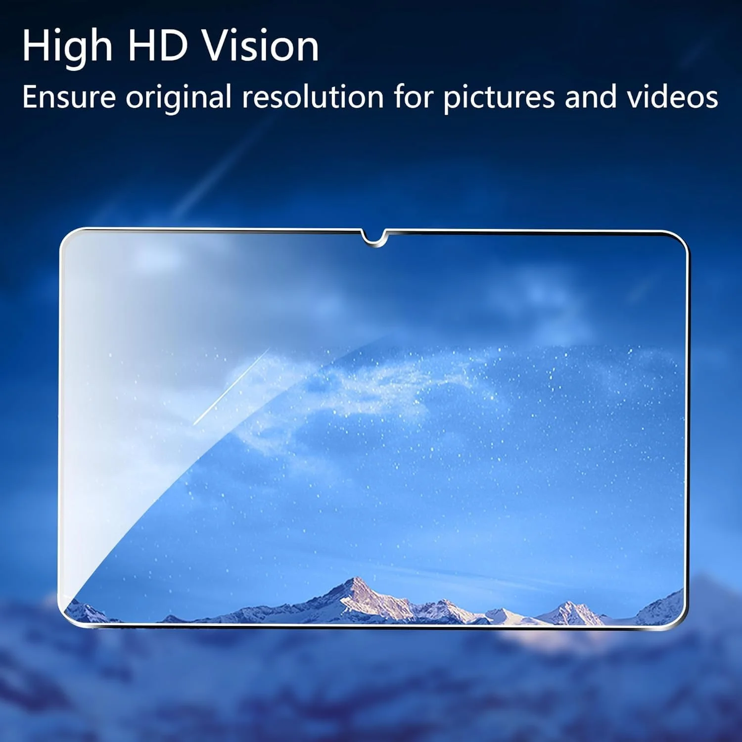 محافظ صفحه نمایش شیشه ای تمپرد Muzz برای تبلت شیائومی Redmi Pad Pro/Poco Pad 12 اینچ، سختی 9H، ضخامت 0.3 میلی متر، سازگار با قاب، شفاف