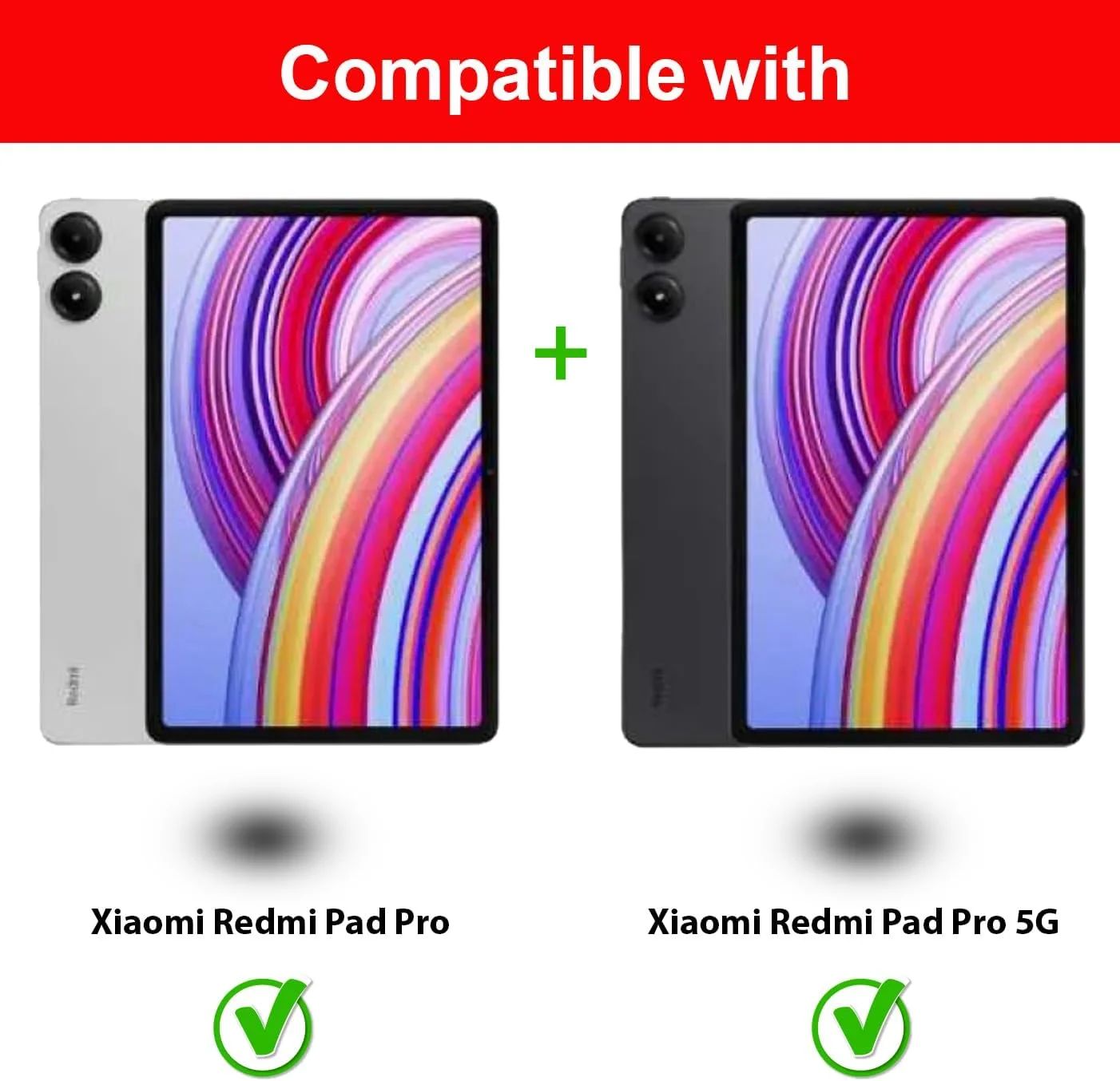 محافظ صفحه نمایش Al-HuTrusHi سازگار با محافظ صفحه نمایش Xiaomi Redmi Pad Pro شیشه حرارت دیده [ضد تابش نور] [پوشش کامل HD] [نصب آسان] [حساس به لمس]