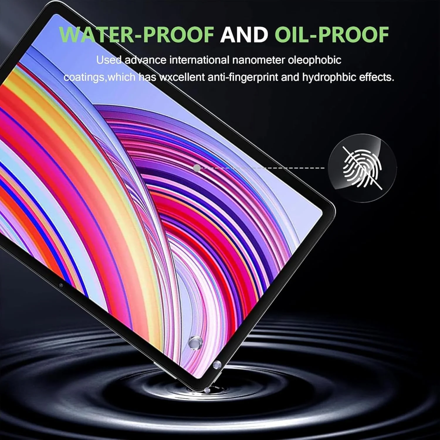 محافظ صفحه نمایش Vurtboly 2 عددی سازگار با شیائومی پوکو پد/ردمی پد پرو 12.1 اینچ 2024، فیلم شیشه ای حرارت دیده 9H، فیلم تبلت HD شفاف و فوق العاده مقاوم در برابر اثر انگشت برای ردمی پد پرو 12.1 اینچ