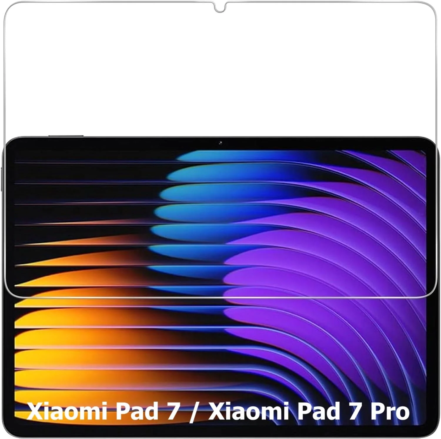 محافظ صفحه نمایش شیشه ای برای شیائومی پد 7/7 پرو، شیشه با سختی 9H، محافظ کامل صفحه نمایش، ضد خش، نصب آسان، بدون حباب سازگار با شیائومی پد 7 / پد 7 پرو (1)
