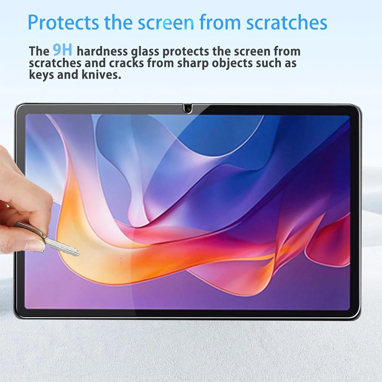 محافظ صفحه نمایش SKEIDO برای تبلت شیائومی Redmi Pad 2 با اندازه 11 اینچ، شیشه حرارت دیده HD، سختی 9H، ضد خش، ضد اثر انگشت، محافظ فیلم شیشه ای حرارت دیده برای لوازم جانبی Redmi Pad 2