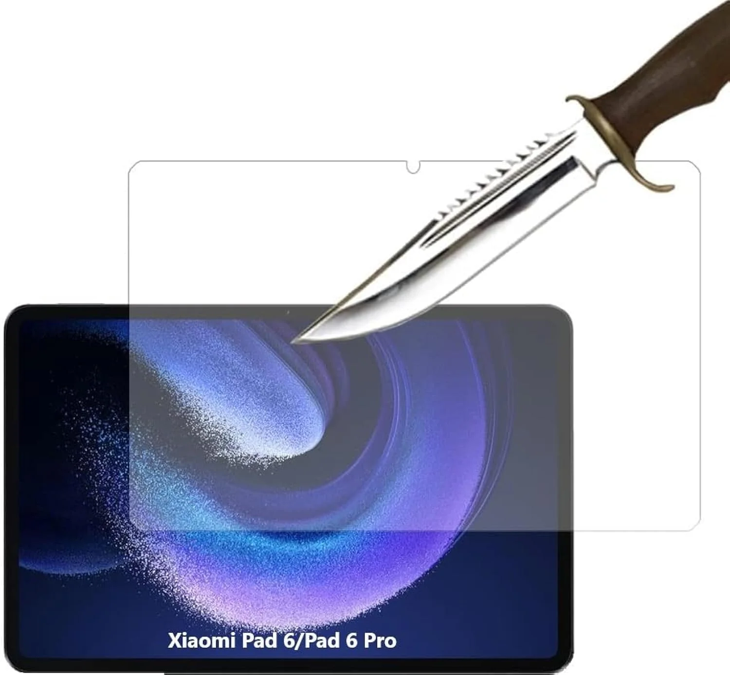 محافظ صفحه نمایش شیشه ای تمپرد لبه صاف 2.5D فول اسکرین تبلت Muzz برای شیائومی پد 6 / پد 6 پرو (شیائومی پد 6)