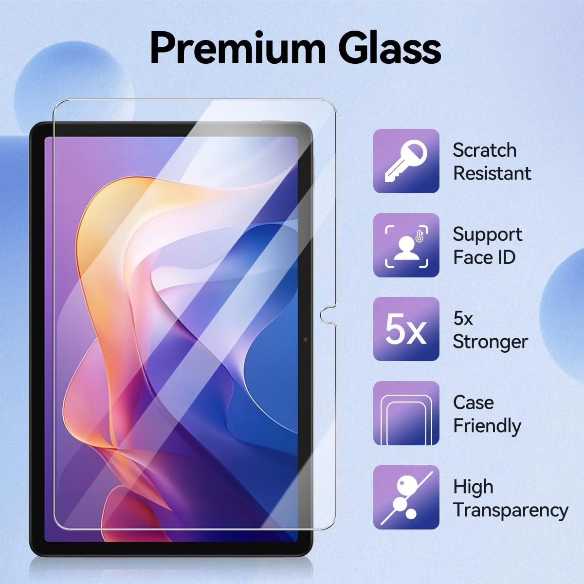 محافظ صفحه نمایش T Tersely، بسته 2 عددی، مناسب برای شیائومی ردمی پد 2 11 اینچ، فیلم شیشه ای حرارت دیده با وضوح HD 9H، مقاوم در برابر خراش و بدون حباب محافظ صفحه نمایش T Tersely، بسته 2 عددی، مناسب برای شیائومی ردمی پد 2 11 اینچ، فیلم شیشه ای حرارت دیده با وضوح HD 9H، مقاوم در برابر خراش و بدون حباب