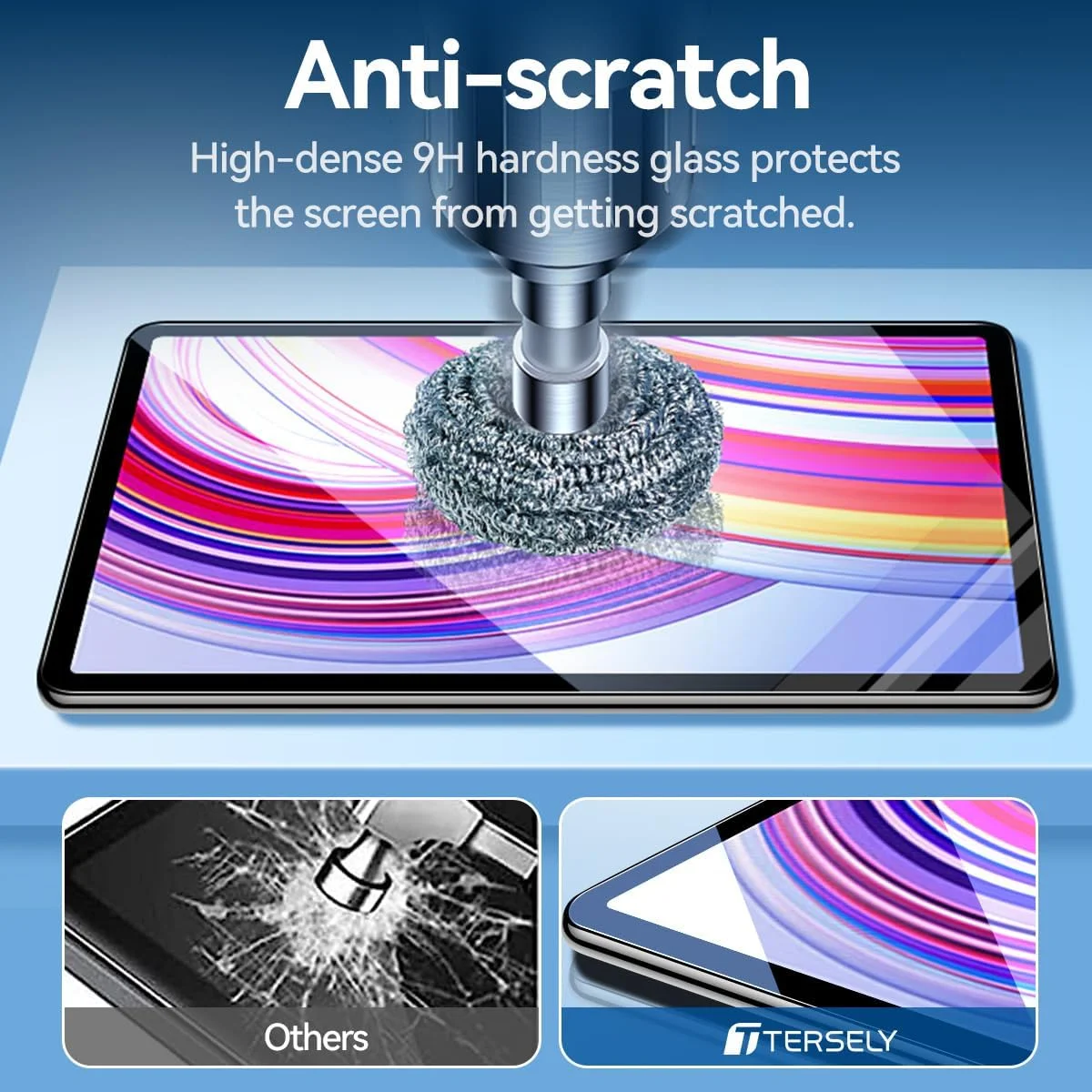 محافظ صفحه نمایش T Tersely (دو عددی) برای شیائومی Redmi Pad Pro 12.1 اینچ 2024، محافظ صفحه نمایش شیشه ای حرارت دیده 9H برای Redmi Pad Pro 12.1 اینچ، ضد خش، ضد اثر انگشت