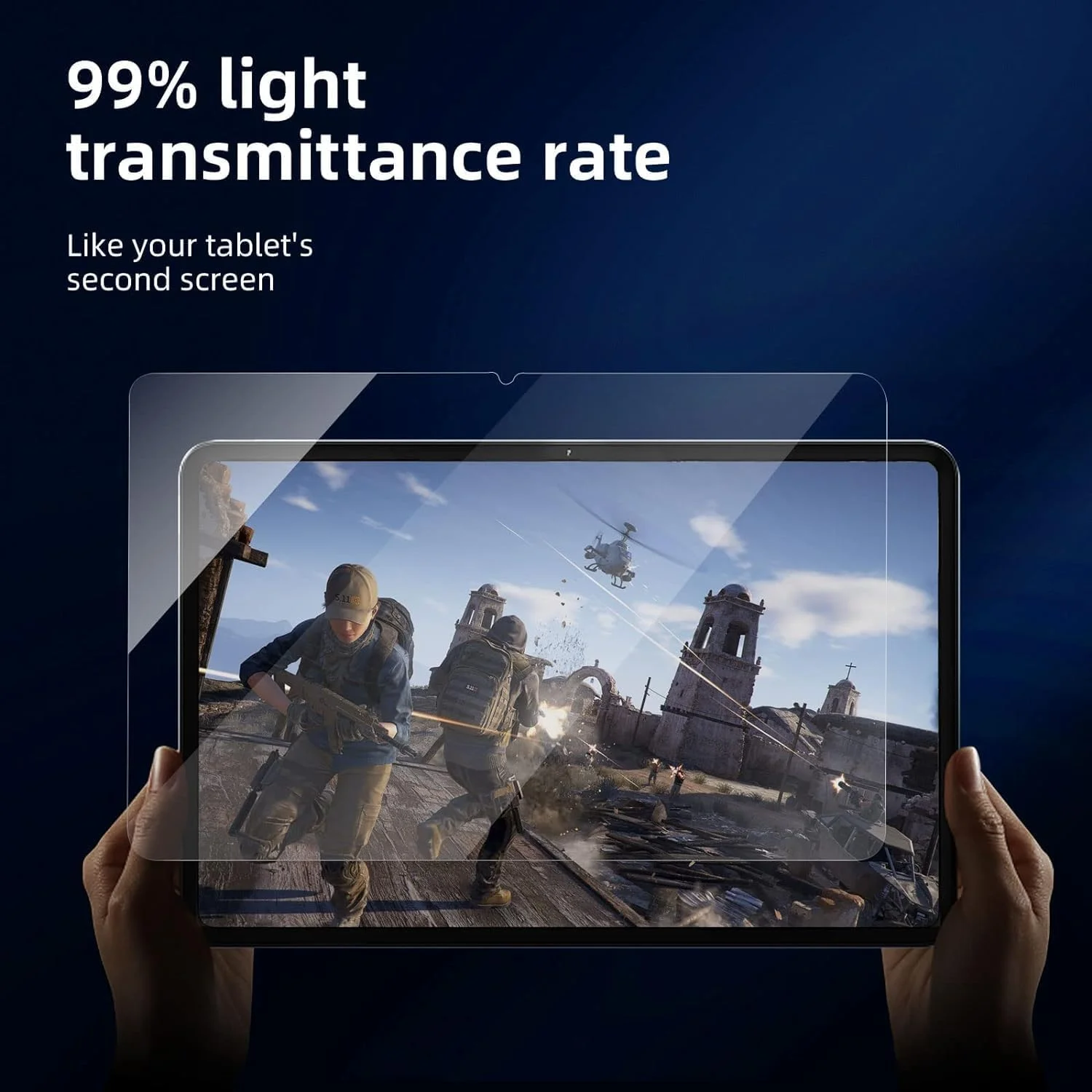 محافظ صفحه نمایش شیشه ای حرارت دیده 9H [دو عددی] T Tersely برای شیائومی پد 6/پد 6 پرو 11 اینچ، ضد خش، نصب آسان، فیلم محافظ شیشه ای برای شیائومی پد 6/پد 6 پرو 11 اینچ