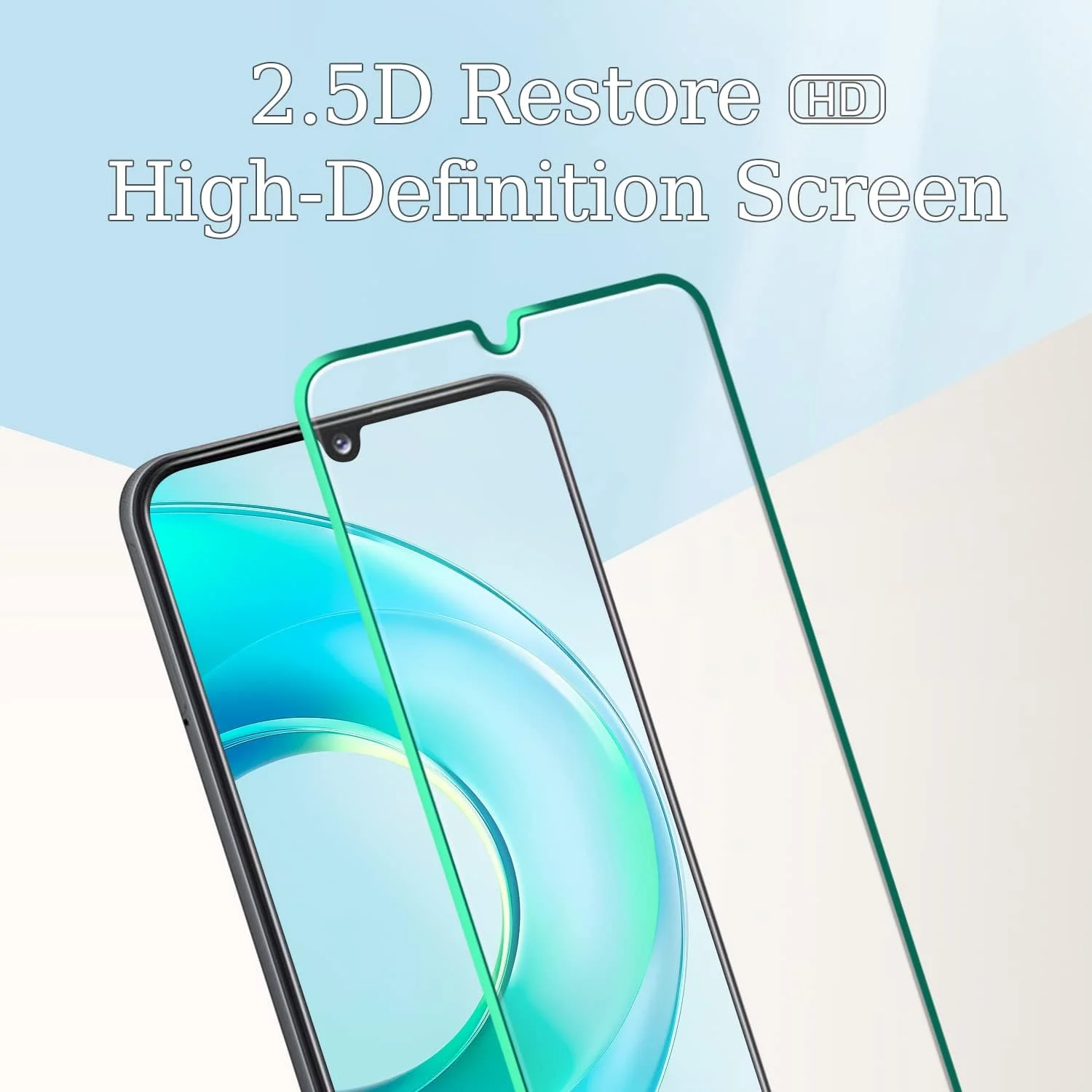 محافظ صفحه نمایش Kesuwe [بسته 3 عددی] برای گوشی سامسونگ گلکسی A41، ضد خش، ضد حباب، سختی 9H، بسیار مقاوم، محافظ صفحه نمایش HD، نصب آسان