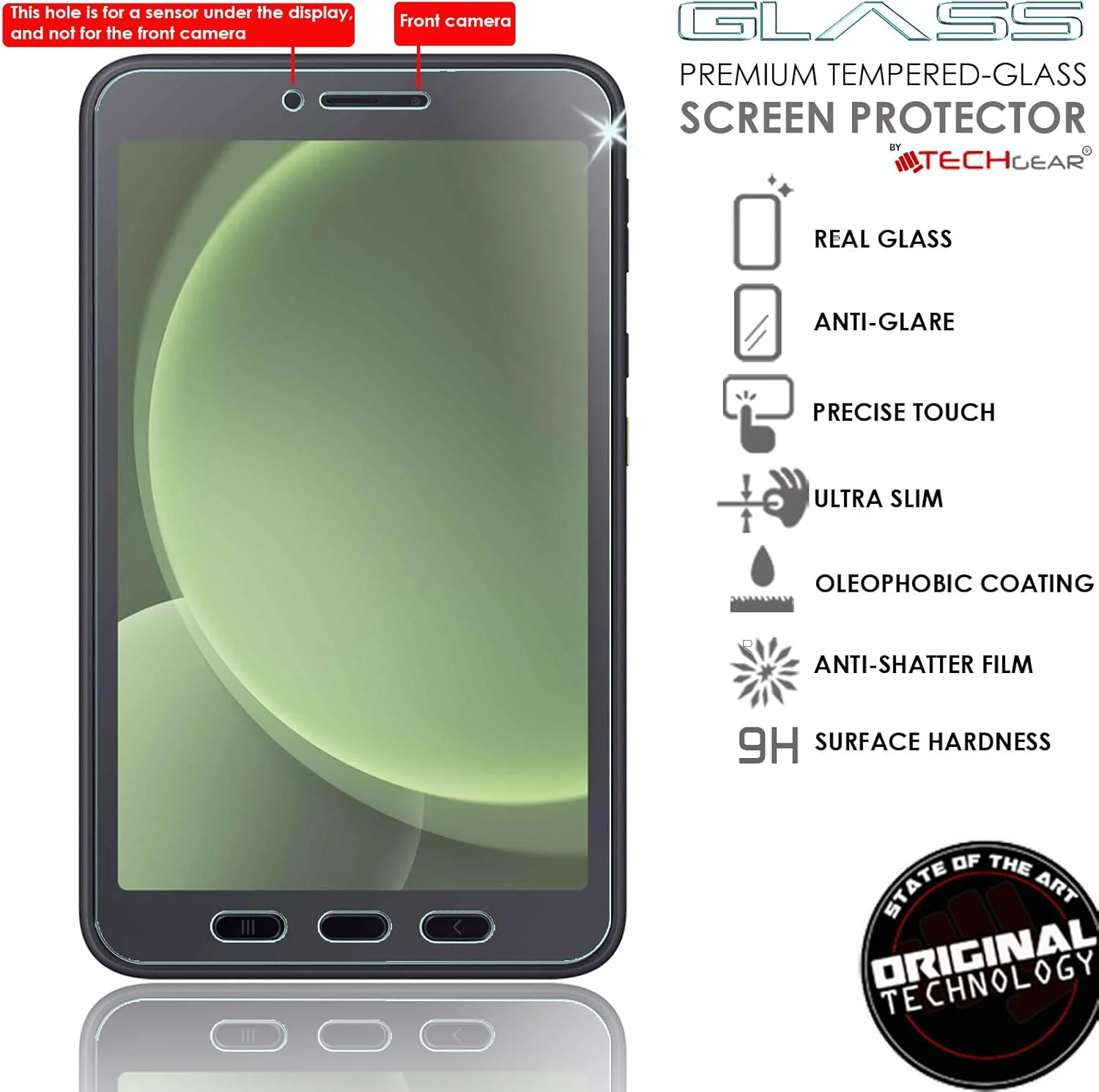 محافظ صفحه نمایش مات شیشه ای TECHGEAR برای گلکسی تب اکتیو 5 8.0 با محافظت در برابر تابش خیره کننده، به همراه لوازم جانبی و دستورالعمل نصب. سازگار با Samsung Galaxy Tab Active 5 8.0 اینچ با مدل SM-X306, SM-X306b. محافظ صفحه نمایش مات شیشه ای TECHGEAR برای گلکسی تب اکتیو 5 8.0 با محافظت در برابر تابش خیره کننده، به همراه لوازم جانبی و دستورالعمل نصب. سازگار با Samsung Galaxy Tab Active 5 8.0 اینچ با مدل SM-X306, SM-X306b.