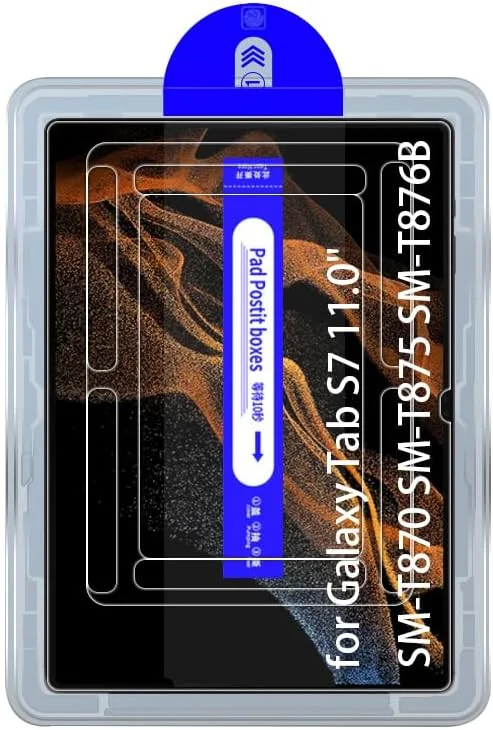 محافظ صفحه نمایش شیشه ای شفاف Kepuch سازگار با Samsung Galaxy Tab S7 11.0" SM-T870 SM-T875 SM-T876B، همراه با ابزار تراز خودکار محافظ صفحه نمایش شیشه ای شفاف Kepuch سازگار با Samsung Galaxy Tab S7 11.0" SM-T870 SM-T875 SM-T876B، همراه با ابزار تراز خودکار