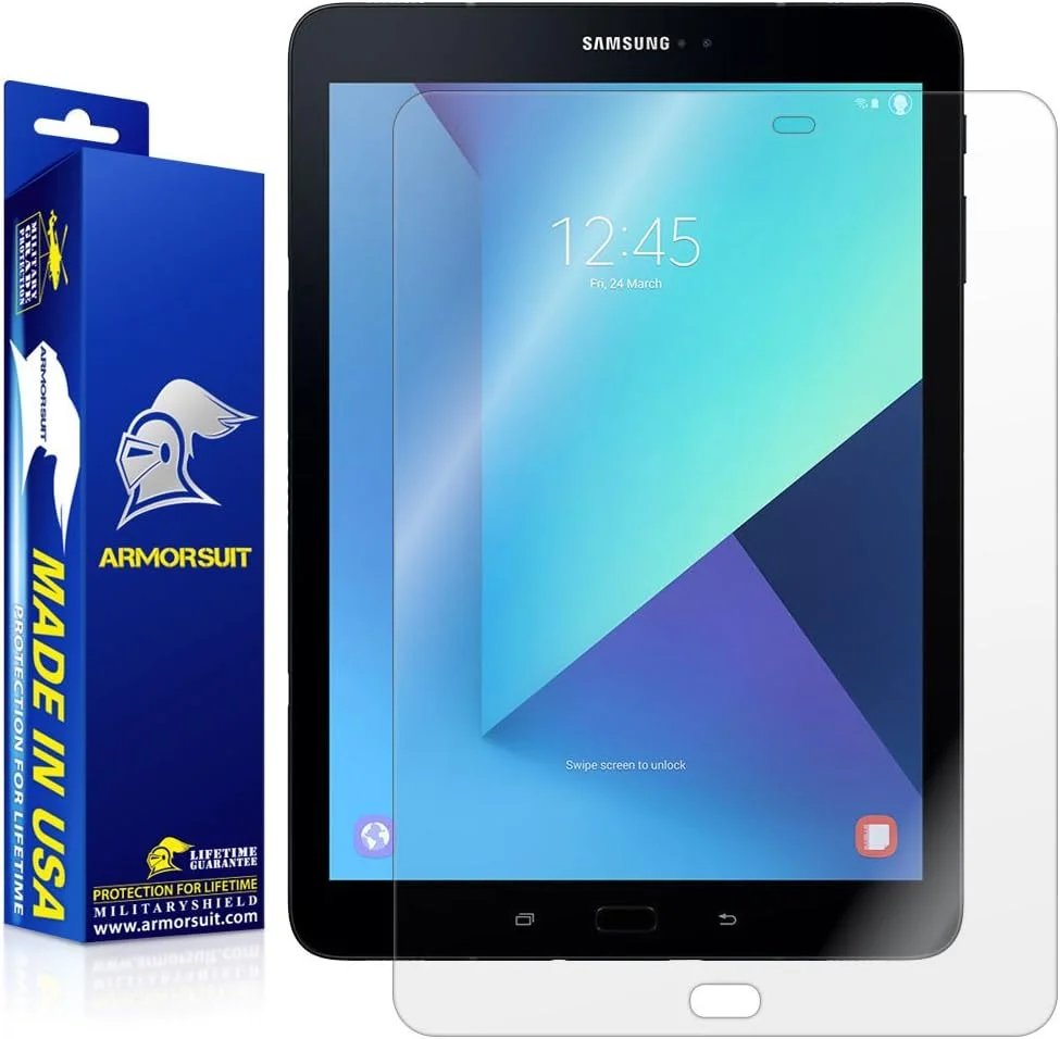 محافظ صفحه نمایش ArmorSuit Samsung Galaxy Tab S3 9.7، محافظ صفحه نمایش MilitaryShield برای Galaxy Tab S3 9.7 ضد حباب Ultra HD Clear