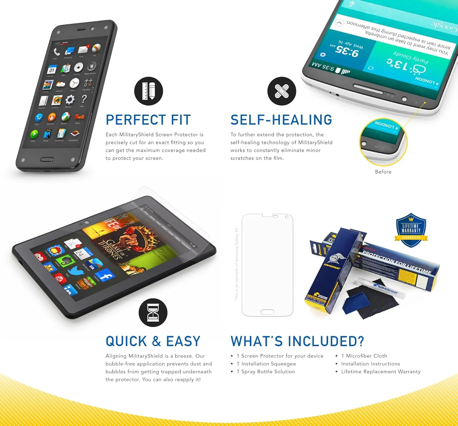 محافظ صفحه نمایش ArmorSuit Samsung Galaxy Tab S3 9.7، محافظ صفحه نمایش MilitaryShield برای Galaxy Tab S3 9.7 ضد حباب Ultra HD Clear محافظ صفحه نمایش ArmorSuit Samsung Galaxy Tab S3 9.7، محافظ صفحه نمایش MilitaryShield برای Galaxy Tab S3 9.7 ضد حباب Ultra HD Clear