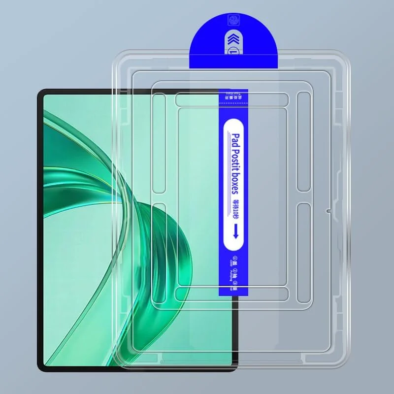 محافظ صفحه نمایش شیشه ای حرارت دیده شفاف Kepuch سازگار با Samsung Galaxy Tab A9+/A9 Plus 11.0 اینچ، به همراه ابزار تراز خودکار