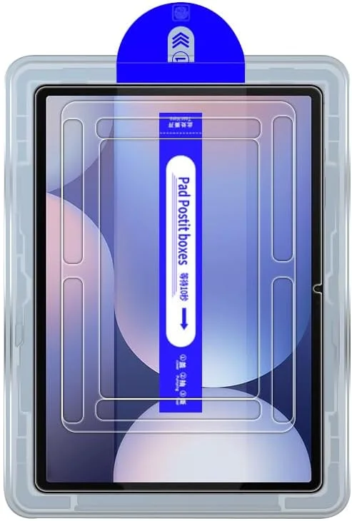 محافظ صفحه نمایش شیشه ای شفاف Kepuch سازگار با Samsung Galaxy Tab S7 FE 12.4 اینچ SM-T730 SM-T733 SM-T736B SM-T735، همراه با ابزار تراز خودکار