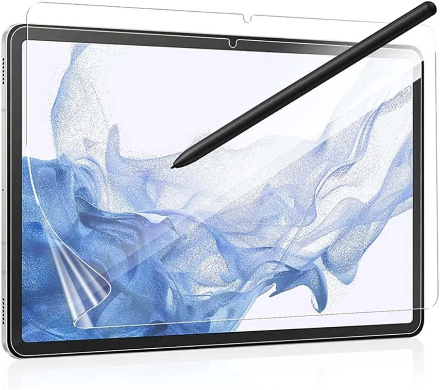 بسته 2 عددی محافظ صفحه نمایش کاغذی LXEEOLX سازگار با Samsung Galaxy Tab S9 / Samsung Galaxy Tab S9 FE، محافظ صفحه نمایش مات با حس کاغذ برای طراحی، نوشتن مانند روی کاغذ، ضد اثر انگشت