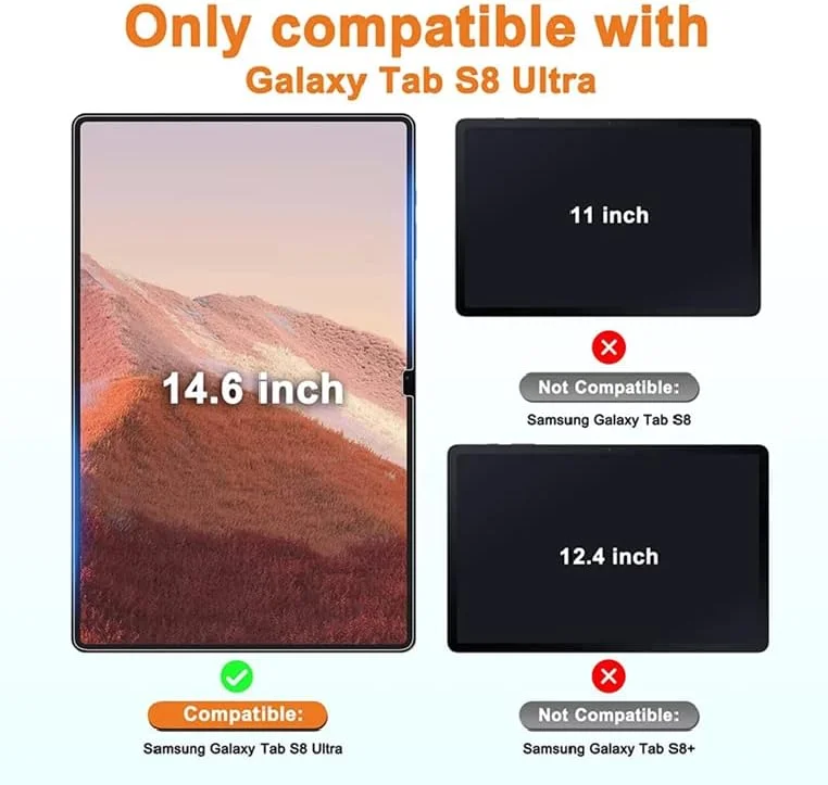 محافظ صفحه نمایش پلاستیکی سیلکو استار برای تبلت سامسونگ گلکسی تب S8 Ultra 14.6 اینچ (2022) - محافظ صفحه نمایش فوق شفاف HD برای گلکسی تب S8 Ultra 14.6 اینچ (2022) SM-X900/SM-X906