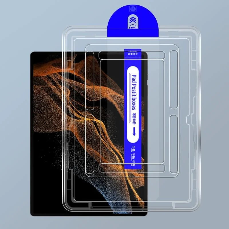 محافظ صفحه نمایش شیشه ای شفاف Kepuch سازگار با Samsung Galaxy Tab S9 11.0 اینچ، به همراه ابزار تراز خودکار