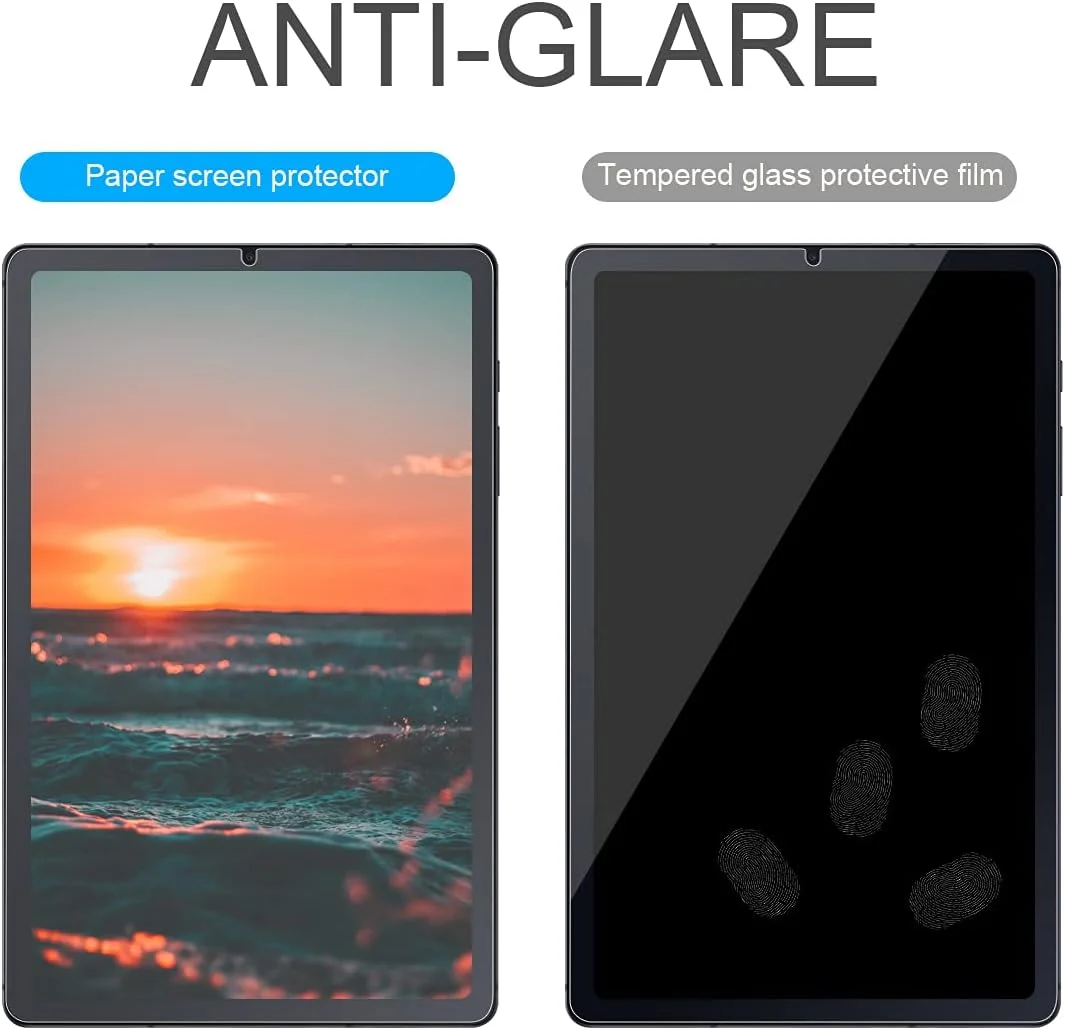 محافظ صفحه نمایش WEOFUN بسته 3 عددی سازگار با Samsung Galaxy Tab S6 Lite، مقاوم در برابر خراش، بافت مات، دست خط روان