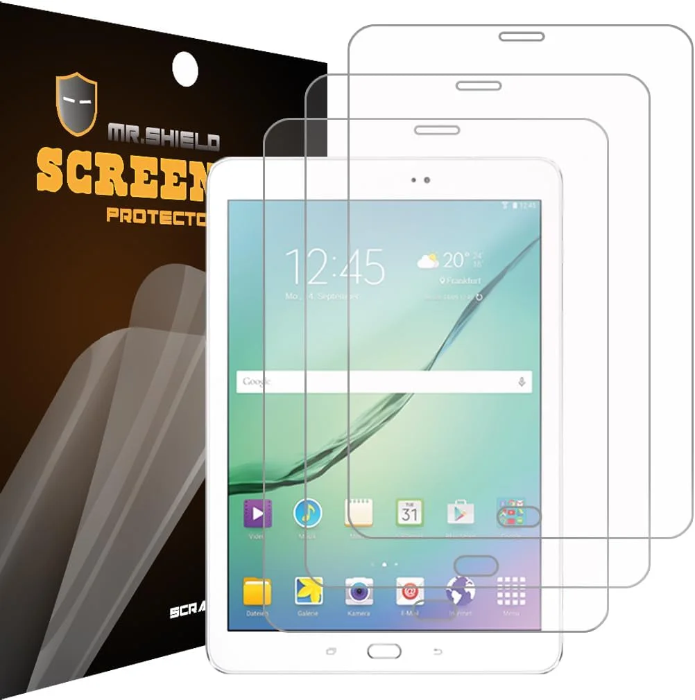 محافظ صفحه نمایش شفاف پریمیوم Mr.Shield [بسته 3 عددی] برای Samsung Galaxy Tab S2 8.0 اینچ