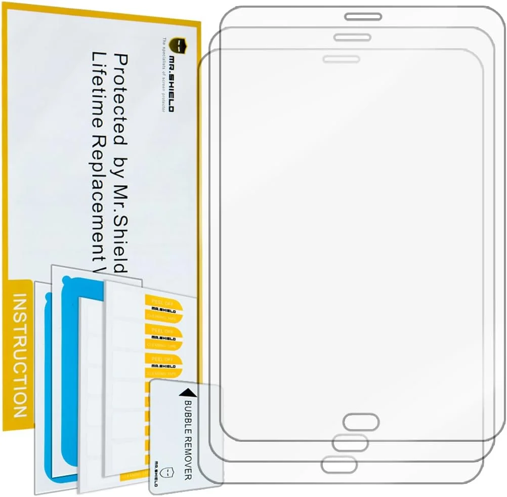 محافظ صفحه نمایش شفاف پریمیوم Mr.Shield [بسته 3 عددی] برای Samsung Galaxy Tab S2 8.0 اینچ
