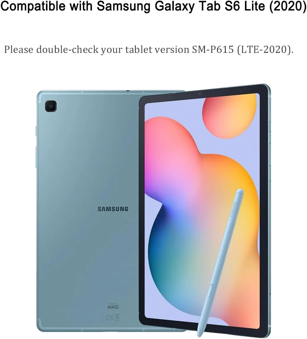 محافظ صفحه نمایش HYGMOCC برای تبلت سامسونگ گلکسی تب S6 لایت 10.4 اینچ 2024/2022/2020 (SM-P620/P625/P613/P619/P615/P610)، فیلم شیشه ای حرارت دیده، سختی 9H، ضد خش، سازگار با قاب، بدون حباب (2 عدد)