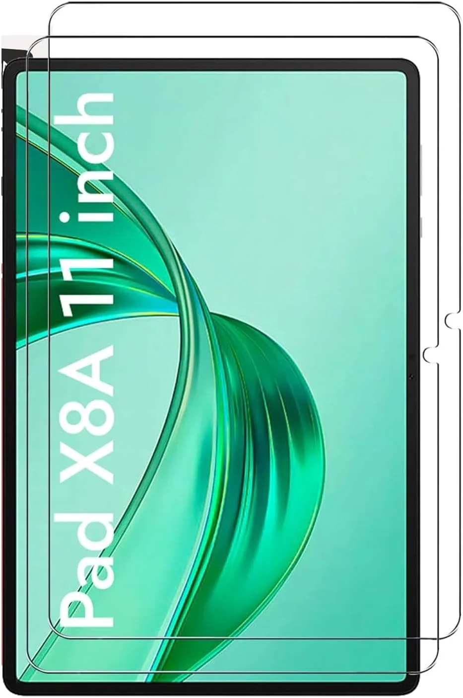 محافظ صفحه نمایش شیشه ای حرارت دیده برای تبلت آنر پد X8a [بدون حباب] [سختی 9H] [مقاوم در برابر خراش] فیلم محافظ شیشه ای حرارت دیده برای آنر پد X8a شفاف (2 عدد)